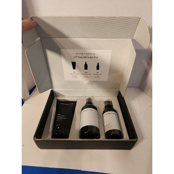 HOMMEFACE Men's Daily Trio Skincare Set, 3-Step Face Routine New